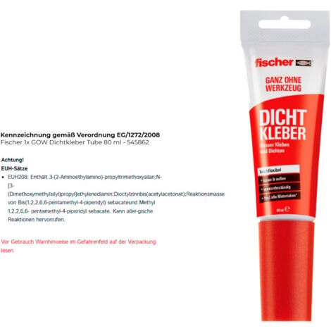 Nom Fischer 1x GOW Dichtkleber Tube 80 ml - 545862