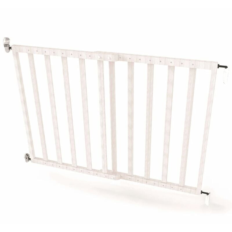 

Puerta de seguridad extensible 63,5-106 cm madera blanca 94153 - Blanco - Noma