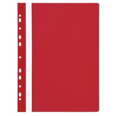 Nome Cartella A4 con Euroformation - 10 rosso, polipropilene