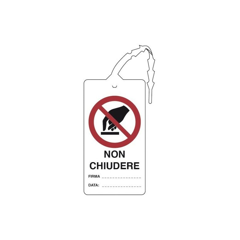 Image of Non chiudere cartelli a stampa bifacciale
