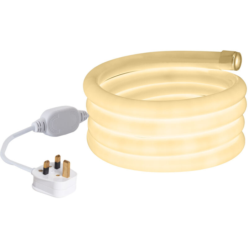 Ruban LED Néon Dimmable 220V Blanc Neutre Circulaire 360 9W/m Coupe 100cm IP67 Sur mesure 2 m