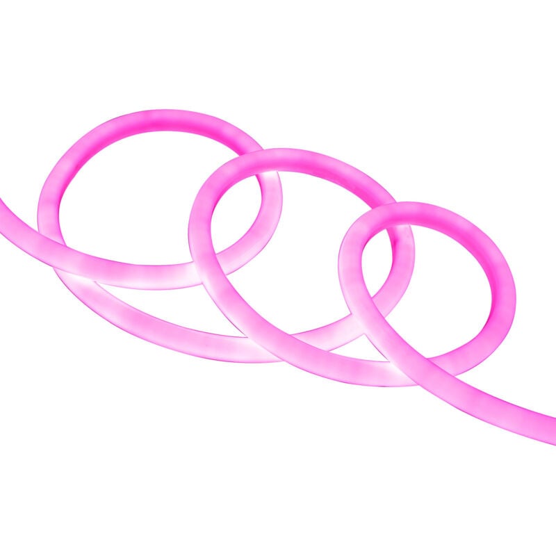 Ledkia - Néon led Flexible 360º Rond Dimmable 120LED/m 220V ac Rose IP67 sur Mesure Coupe tous les 100cm 3 m