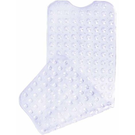 Non-slip bath mat with 200 suction cups 100 x 40 cm - Transparent