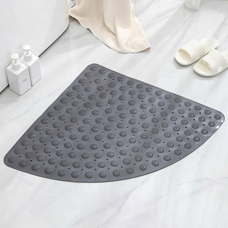 Sector Rubber Corner Shower Mat AntiSlip Quadrant Bath Mat Anti