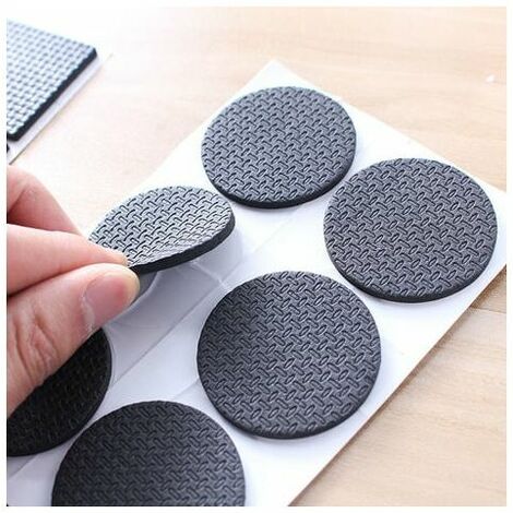 Non Slip Pad - Premium Rubber Pad - 24 Pack 50mm - Floor Protection - Self Adhesive Non Slip Pad - Self Adhesive Rubber Pad - Keeps all your furniture in place