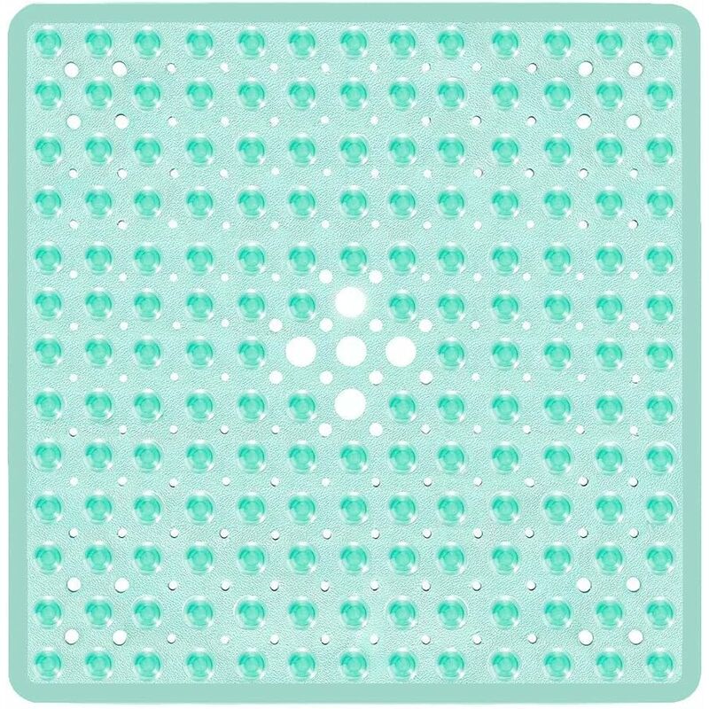 Non-Slip Suction Cup Square Bath Mat - Durable and Stylish - Non-Slip Shower Mat - Modern Design - Quality Suction Cups - Machine Washable and Latex