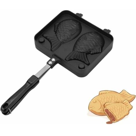 Non-stick Fish Mold Pancake Waffle Maker Egg Bubble Mold Aluminum Alloy Baking Tray for Home Kitchen