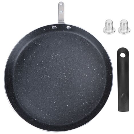 Non Stick Frying Pan Radiant Cooker Induction Cooker Cooking Tool for Breakfast Pancake Egg Pizza(10in Large Size )
