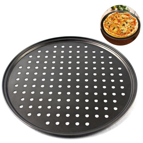 Non Stick Pizza Pan Pizza Tray Round Pizza Baking Tray Strong Baking Tool