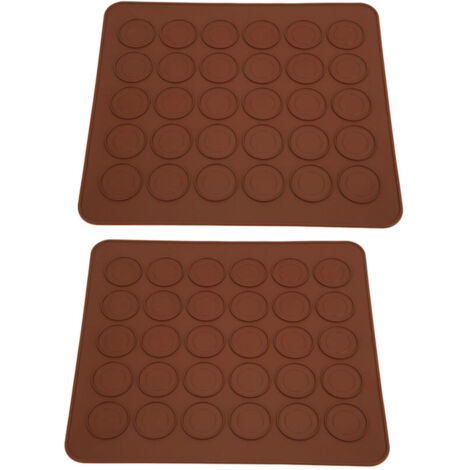 Non-stick silicone baking mat for macarons, 30 holes, kitchen tool accessory for dessert making