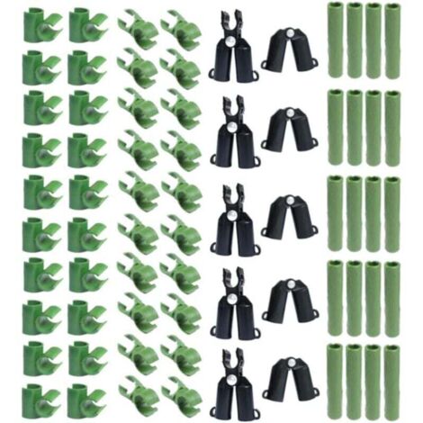 [NON UTILIZZATO] 70 connettori regolabili in plastica per tralicci di piante - 11 mm