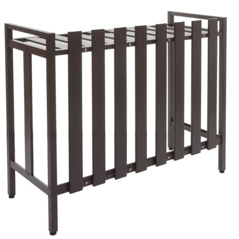 [NON UTILIZZATO] Copri condizionatore esterno copertura protettiva e decorativa HHG-398 80x90x39cm alluminio marrone