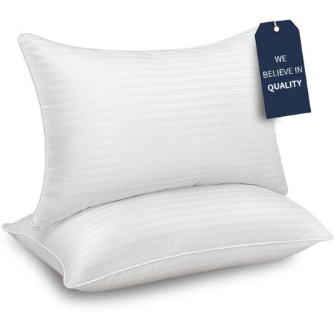 [NON UTILIZZATO] Cuscino (1 pezzo), 50 x 76 cm, cuscino per dormire, cuscino traspirante e morbido (bianco)