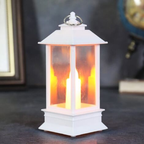 [NON UTILIZZATO] Lampada portatile retrò a fiamma piccola, simpatica lampada a vento, piccola luce notturna per casa, camera da letto, feste, campeggio, ottone