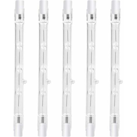 [NON UTILIZZATO] Lampadina alogena dimmerabile R7s da 100 W, 118 mm, bianco caldo 2800 K, faretto lineare R7s da 1500 lm, AC220-240 V per illuminazione domestica, lavoro, sicurezza, illuminazione stra
