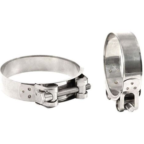 [NON UTILIZZATO] Morsetti a T in acciaio inox da 2 pezzi, larghi 22 mm per diametri 48-51 mm -