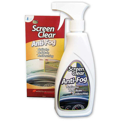 [NON UTILIZZATO] Screen Clear Spray antiappannamento per veicoli, per tempo umido o piovoso, flacone da 500 ml, riduce l'appannamento sulla superficie trattata, OUT-0644812009075