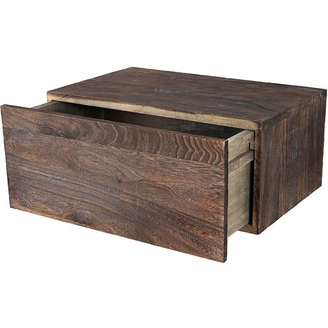 Mensola con cassetto legno