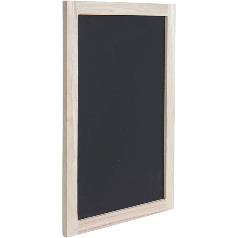 Image of [NON UTILIZZATO] Set 2x lavagne decorative parete muro HHG-993 legno paulonia 60x40cm - beige