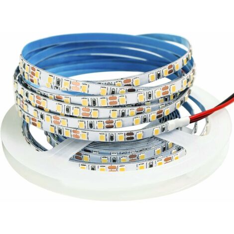 [NON UTILIZZATO] Striscia LED 12V, 1 cm di larghezza, striscia LED bianco caldo 3000K 5M 2835 IP65 120 LED/M, totale 600 LED Striscia LED per camera da letto, decorazione della cucina