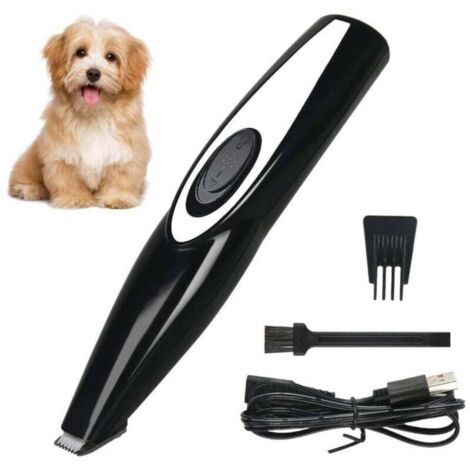 [NON UTILIZZATO] Tosatrice per animali domestici senza fili e ricaricabile tramite USB - Silenziosa, ideale per zampe, orecchie, peli del viso e occhi -