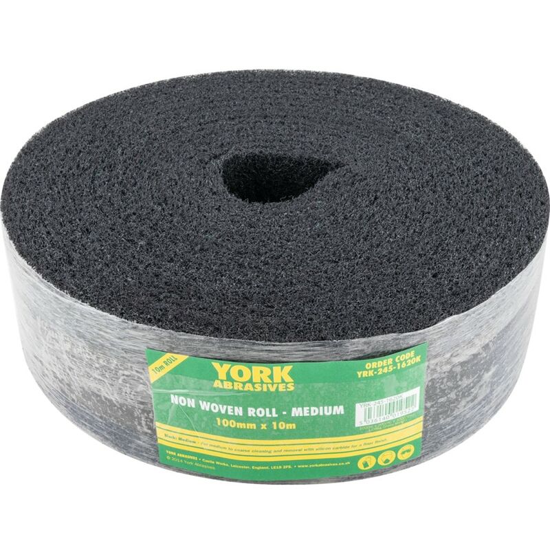 York - 100MMX10M Non-woven Roll Medium Black