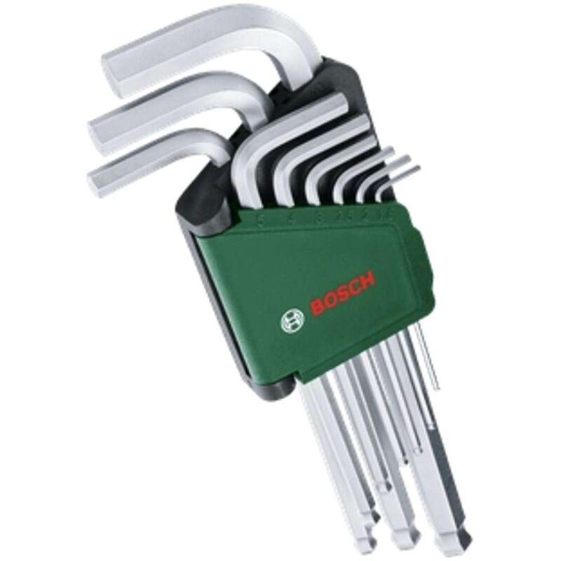 Utensili - Set di chiavi esagonali da 9 pezzi 1600A02BX9 - Bosch
