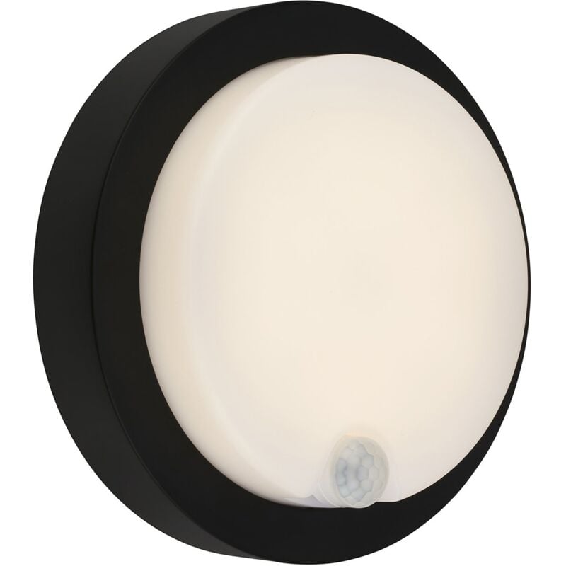 Applique Esterno Moderno Pula Plastica Nero Led Integrato 4W 3000K