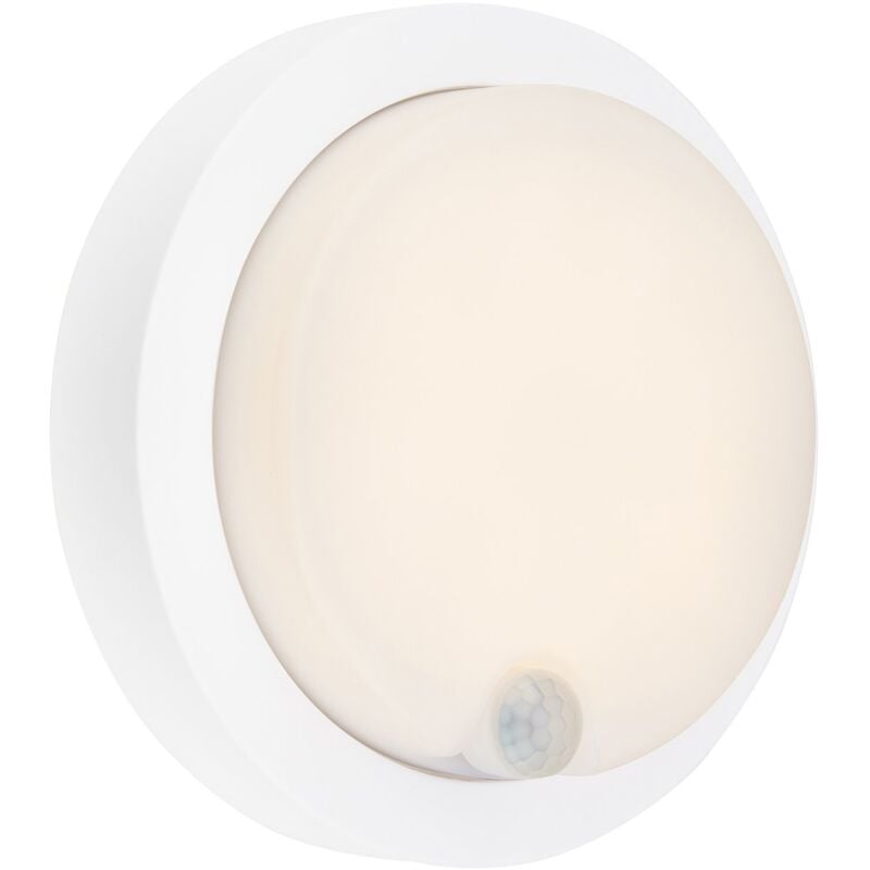 Applique Esterno Moderno Pula Plastica Bianco Led Integrato 4W 3000K