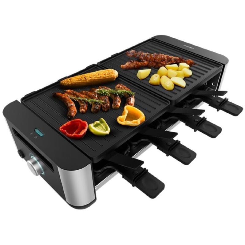 Cecotec - Raclette Inox Cheese&Grill 16000 Inox Black