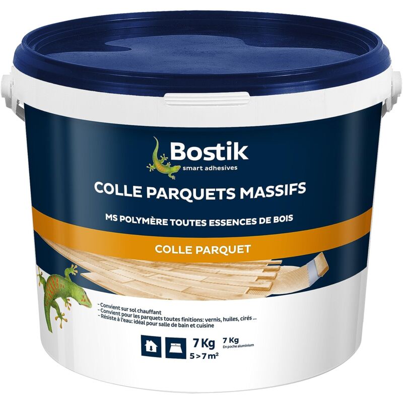 Bostik - Colla per pavimenti massicci - MS Polymer - Interno - Tutte le essenze di legno - Tutte le finiture - Resistente all'acqua - Senza solventi