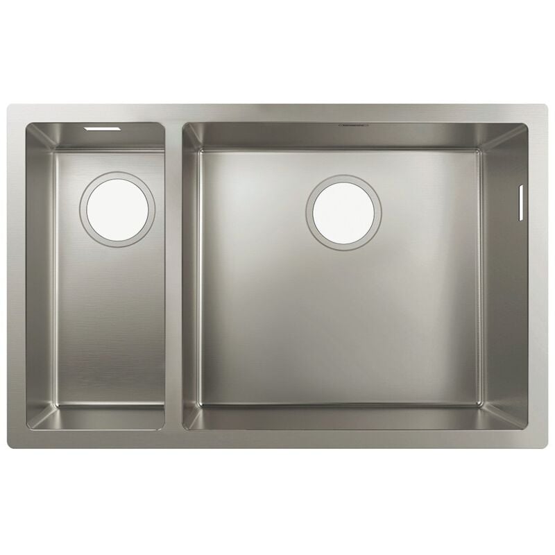 S71 S719-U655 Lavello sottopiano 180/450, acciaio, 43429800 - Hansgrohe