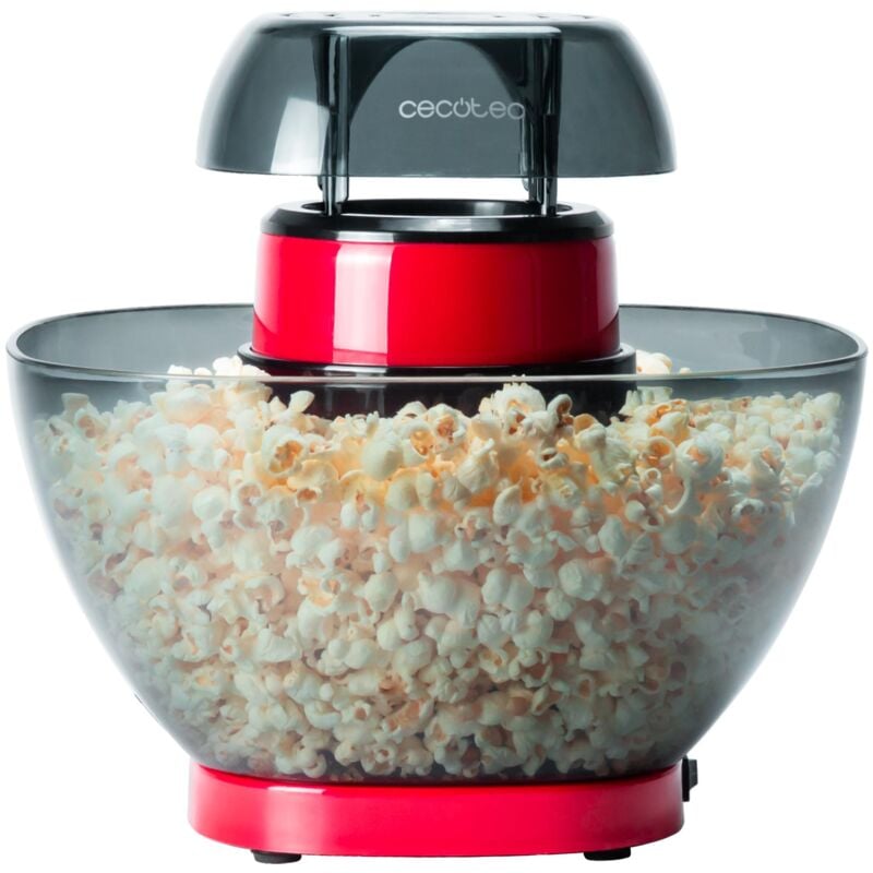 Cecotec Macchina per Popcorn Elettrica Fun&Taste P'Corn Easy. Popcorn Maker, 1200 W, Sistema di Iniezione d'Aria, Ciotola Estraibile, Coperchio