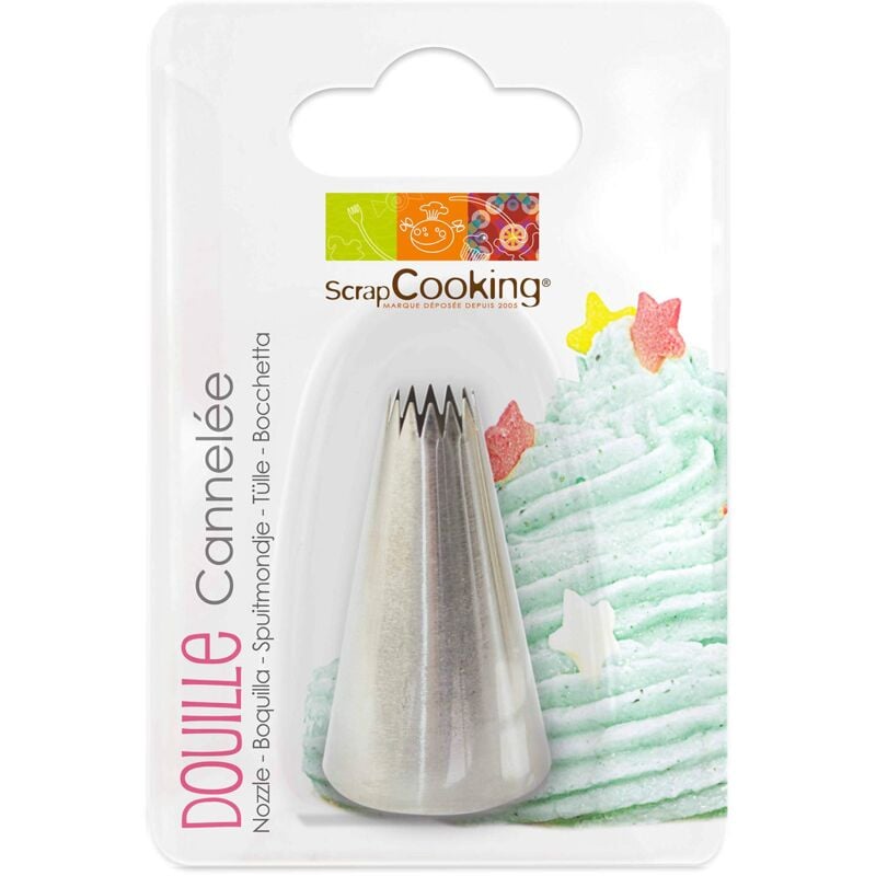 1803 Bussola scanalato, Acciaio Inox Argento 14 x 10,8 x 3,2 cm - Scrapcooking