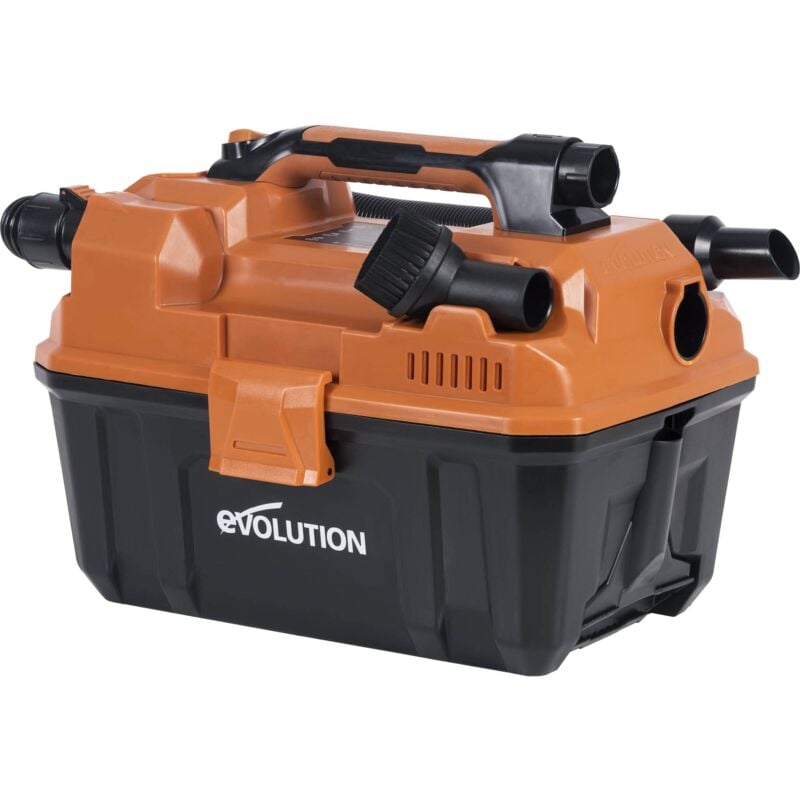 Image of Evolution Power Tools R11VAC-Li Aspiratore polvere a secco e a umido cordless dal potente motore e con funzione di soffiatura - Include bocchette,