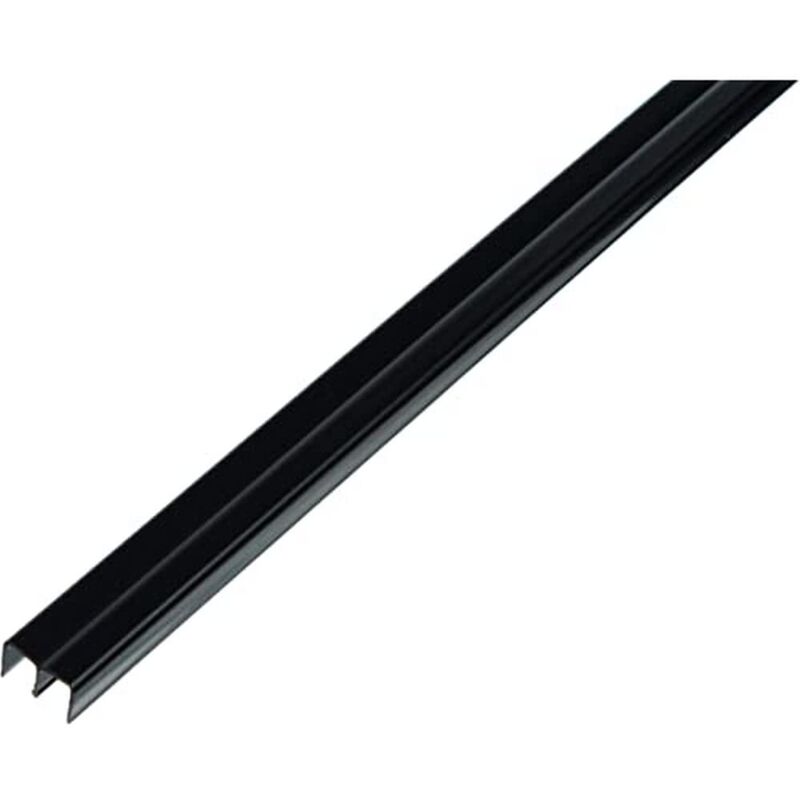 GAH - Alberts 485139 Profilo di guida superiore plastica, nero 1000 x 18 x 10 mm