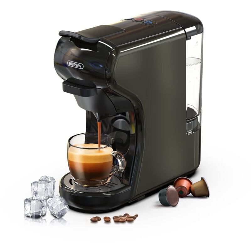 Image of Hibrew - Macchina da caffè H1A, macchina da caffè multi-capsula 4 in 1, macchina caffè espresso, compatibile con cialde DG/Nes/ESE/caffè macinato,