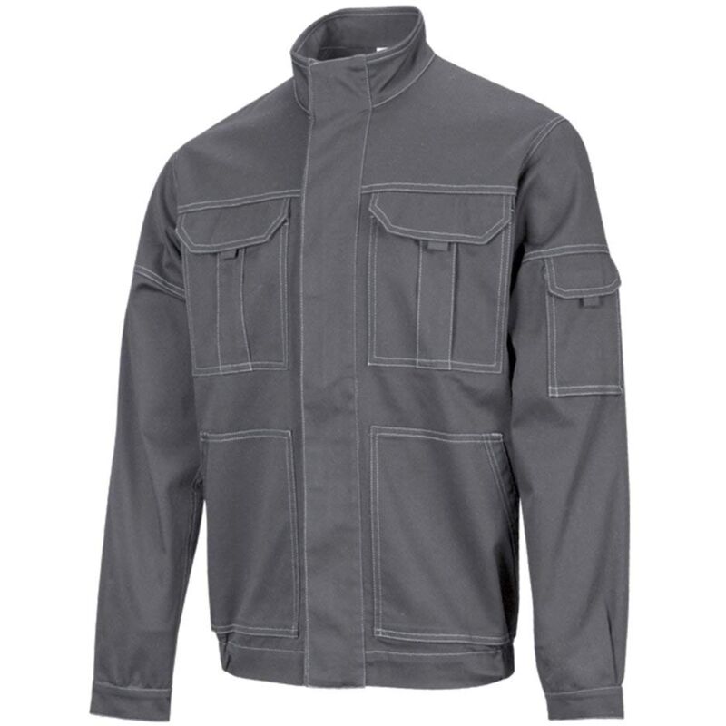 Image of 106002S 8 3XL - Giacca elasticizzata multitasche, taglia 3XL, colore: Grigio - Velilla