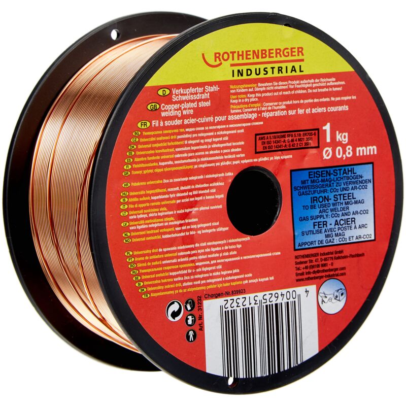 Filo Di Saldatura Acciaio rame 0,8mm 1kg Rothenberger