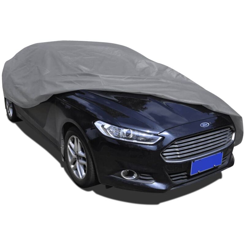 Car Cover Nonwoven Fabric m Vidaxl Grey