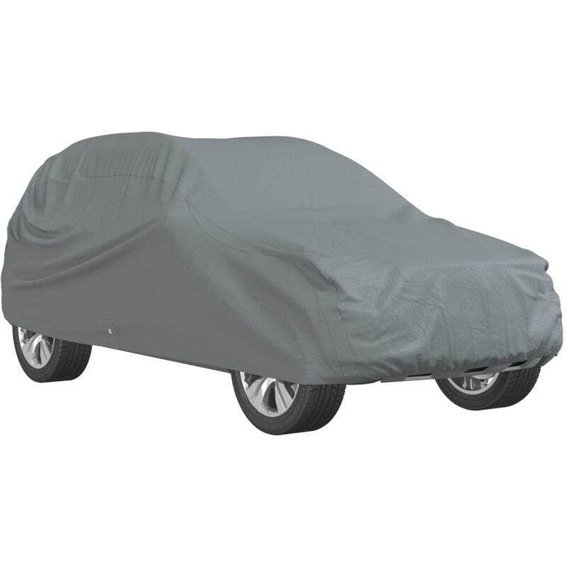Car Cover For Suv Full Grey Xl Non-woven Fabric Vidaxl