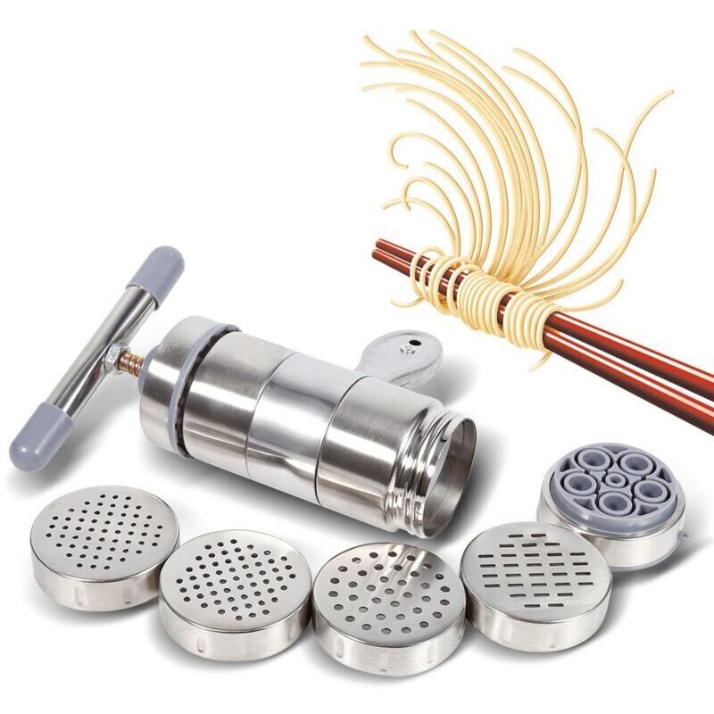 Noodle Press Machine, Pasta Extruder Machine, Manual Stainless Steel Noodle Pasta Making Machine, Portable Manual Stainless Steel Pasta Maker