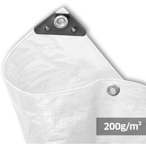 Noor, Telone da Esterni in Polipropilene e polietilene, Colore: Bianco, 5 x 8 m