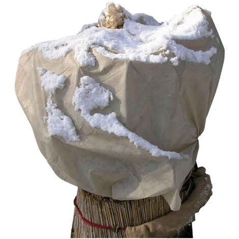 NOOR Wintervlies Winterschutz Vlieshaubefür Pflanzen, 1,6x5m, beige