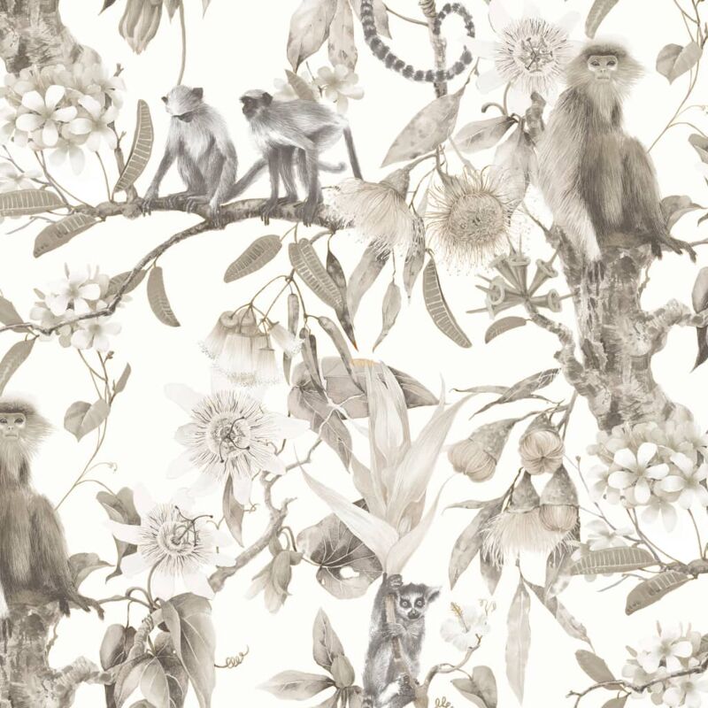 

Noordwand Papel pintado Exotic Monkeys beige - Beige