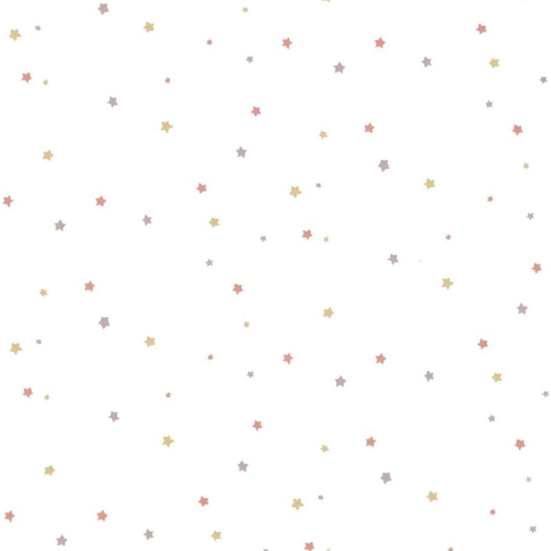 Noordwand - Papier peint Mondo baby Little Stars Rose et blanc