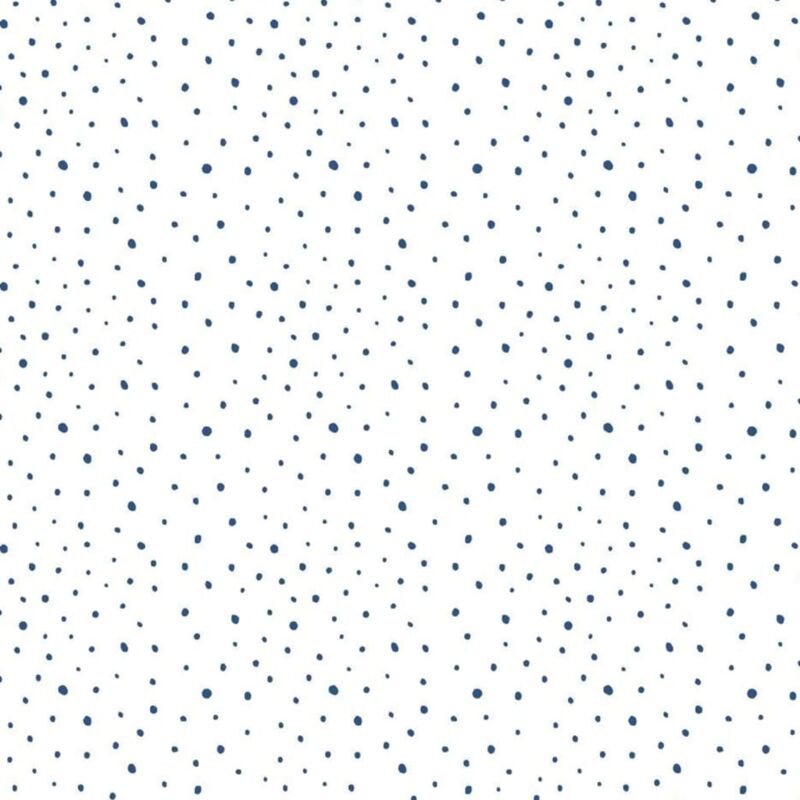 Noordwand - Wallpaper Mondo baby Confetti Dots White, Blue and Beige