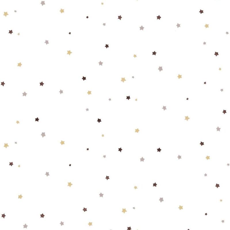 Noordwand - Wallpaper Mondo baby Little Stars Beige and White Pink