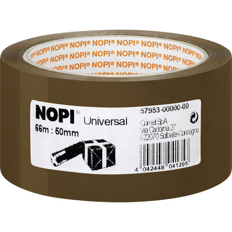 NOPI Packband Universal 66 m x 50 mm, braun Packband