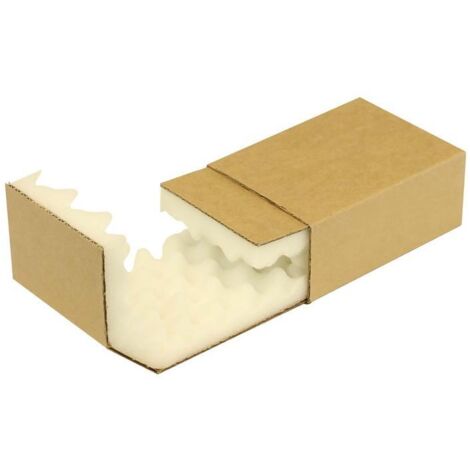 Noppenschaumverpackung Maße 139x98x52mm Schaumhöhe 25mm braun TRANSPAK